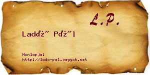 Ladó Pál névjegykártya