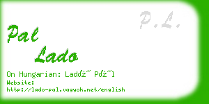 pal lado business card